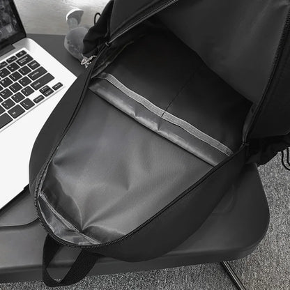 Fashion Men Women School Backpack Female Male Trendy Cool College Bag Travel Girl Boy Solid Color Book Backpack Lady Student Bag