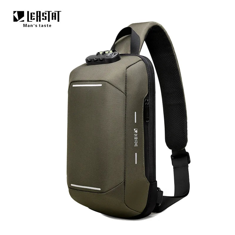 Fashion Men's Chest Bag Leisure Light Sports Cycling Bag Trendy Messenger Bag Travel Crossbody Shoulder Bags