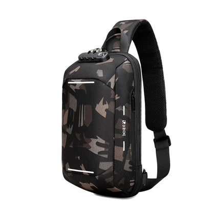 Fashion Men's Chest Bag Leisure Light Sports Cycling Bag Trendy Messenger Bag Travel Crossbody Shoulder Bags