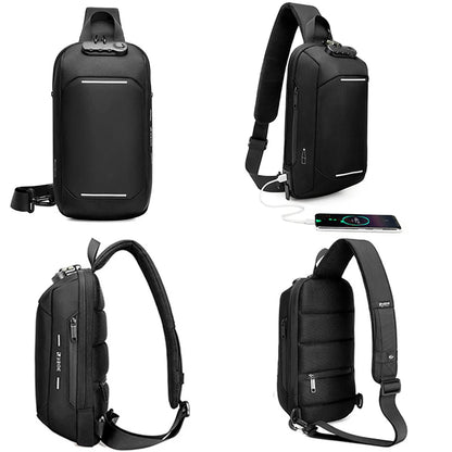 Fashion Men's Chest Bag Leisure Light Sports Cycling Bag Trendy Messenger Bag Travel Crossbody Shoulder Bags