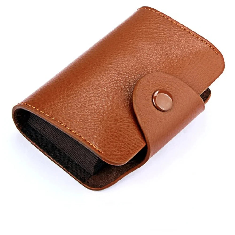 Fashion Men's and Women's Multi-color Real Leather Case Multi-card Bag / Credit Card Holder