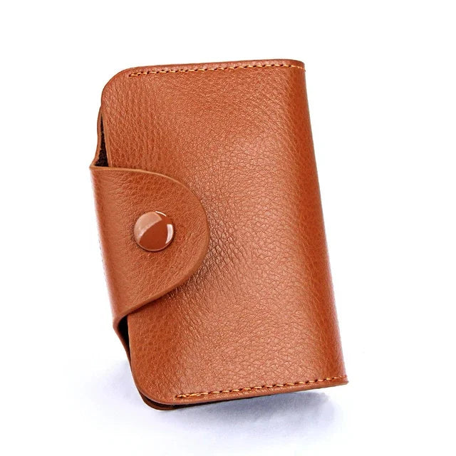 Fashion Men's and Women's Multi-color Real Leather Case Multi-card Bag / Credit Card Holder