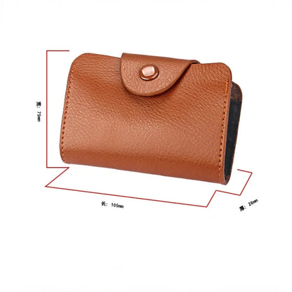 Fashion Men's and Women's Multi-color Real Leather Case Multi-card Bag / Credit Card Holder