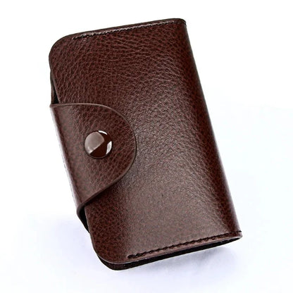 Fashion Men's and Women's Multi-color Real Leather Case Multi-card Bag / Credit Card Holder