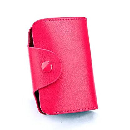 Fashion Men's and Women's Multi-color Real Leather Case Multi-card Bag / Credit Card Holder