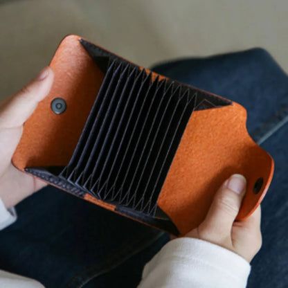 Fashion Men's and Women's Multi-color Real Leather Case Multi-card Bag / Credit Card Holder