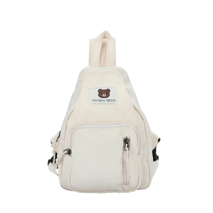 Fashion Mini Backpack Multifunctional Shopping Small Backpack Casual All Match Chest Bag Messenger Bag Mochila Female