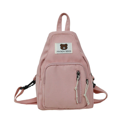 Fashion Mini Backpack Multifunctional Shopping Small Backpack Casual All Match Chest Bag Messenger Bag Mochila Female