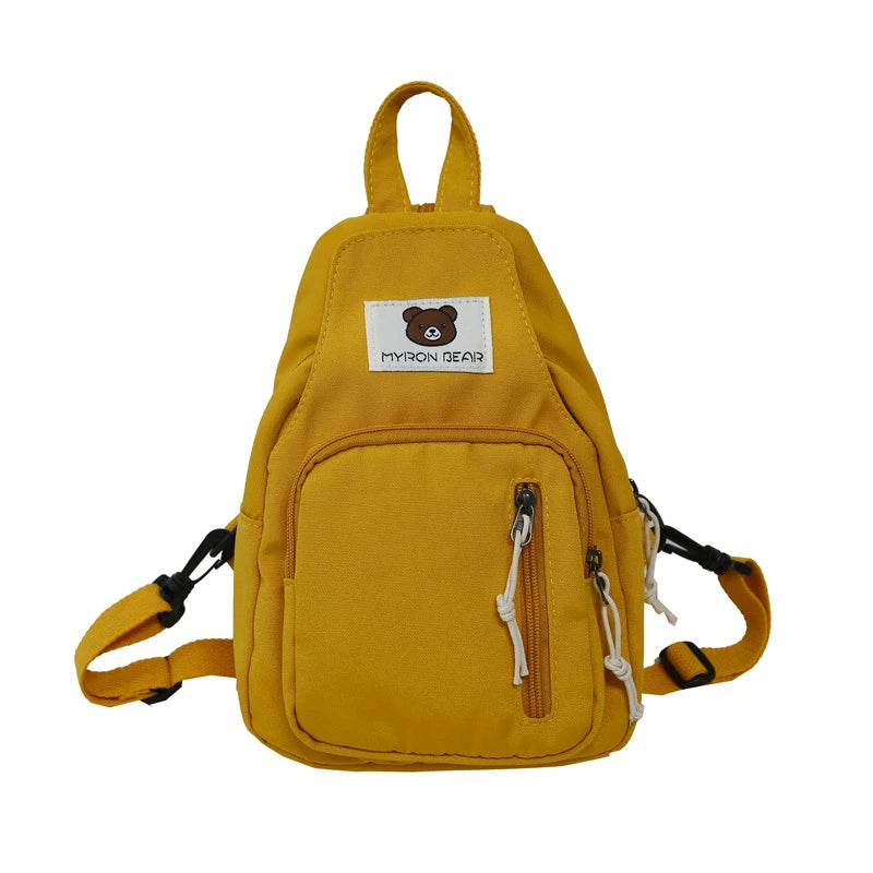 Fashion Mini Backpack Multifunctional Shopping Small Backpack Casual All Match Chest Bag Messenger Bag Mochila Female