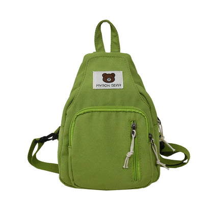 Fashion Mini Backpack Multifunctional Shopping Small Backpack Casual All Match Chest Bag Messenger Bag Mochila Female