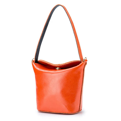 Fashion Mini Coin Purse for Women Girl Genuine Leather Cute Handbag Small Bucket Bag for Earphone Coins Wallet Bag Porte Monnaie