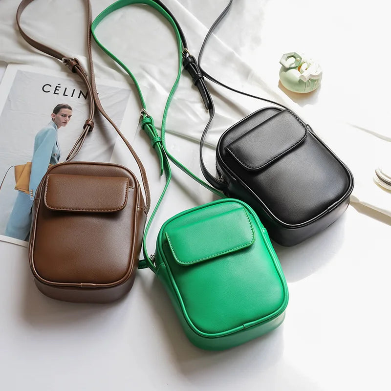 Fashion Mini Mobile Phone Bag Crossbody Bags Large Capacity Women Small Shoulder Bag PU Leather Luxury Designer Handbag Purses