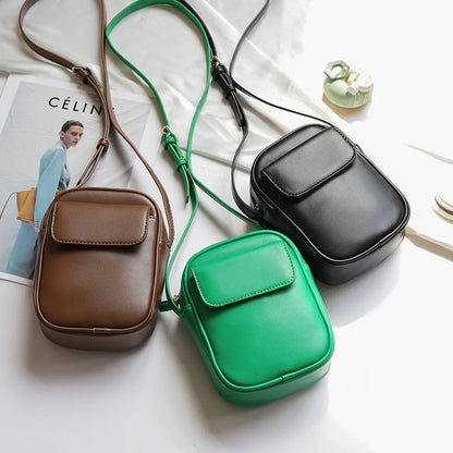 Fashion Mini Mobile Phone Bag Crossbody Bags Large Capacity Women Small Shoulder Bag PU Leather Luxury Designer Handbag Purses