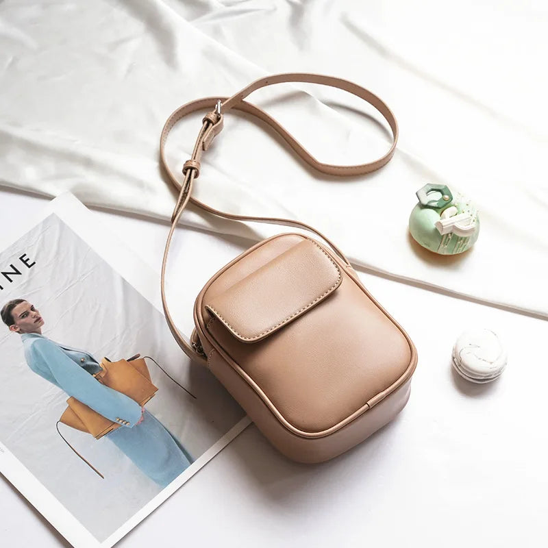 Fashion Mini Mobile Phone Bag Crossbody Bags Large Capacity Women Small Shoulder Bag PU Leather Luxury Designer Handbag Purses