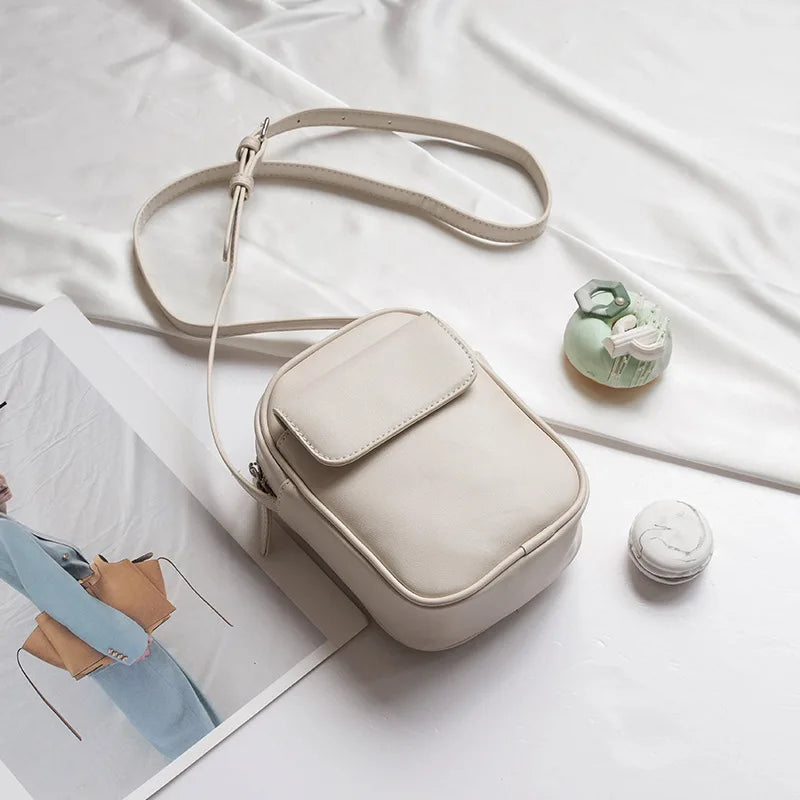 Fashion Mini Mobile Phone Bag Crossbody Bags Large Capacity Women Small Shoulder Bag PU Leather Luxury Designer Handbag Purses