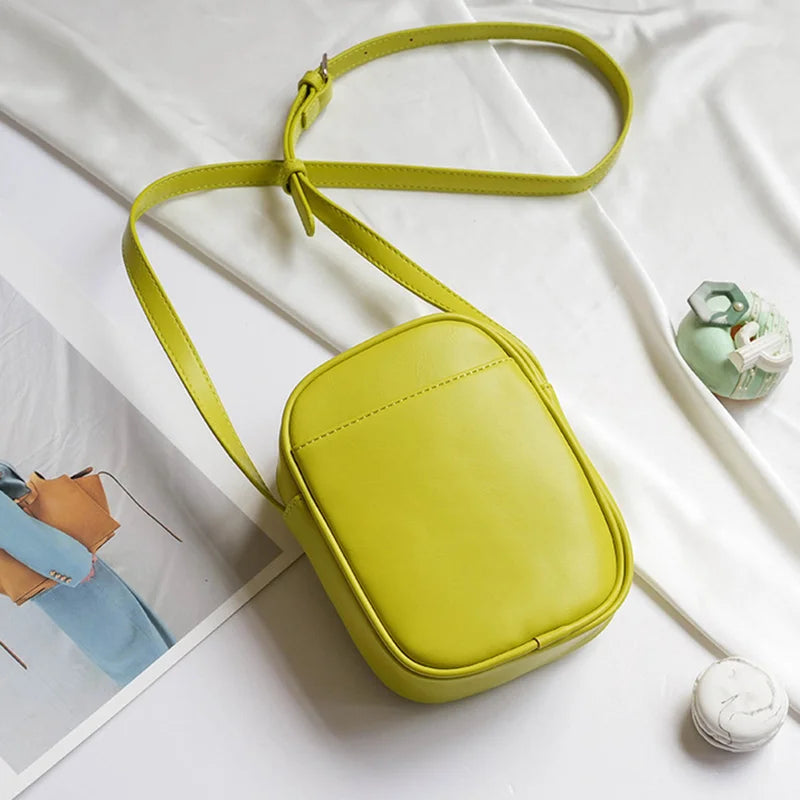 Fashion Mini Mobile Phone Bag Crossbody Bags Large Capacity Women Small Shoulder Bag PU Leather Luxury Designer Handbag Purses