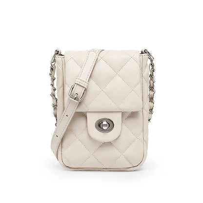 Fashion Mini Mobile Phone Bags Women Texture Chain Mini Flap Shoulder Bags Luxury Brand Designer Sweet Small Handbag Purses