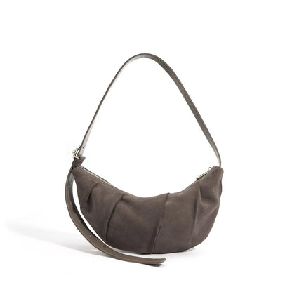 Fashion Minority Designer Crossbody Hobo Simple Solid Pleated Shoulder Bags for Women All-match Casual Commuter Bolsos Mujer