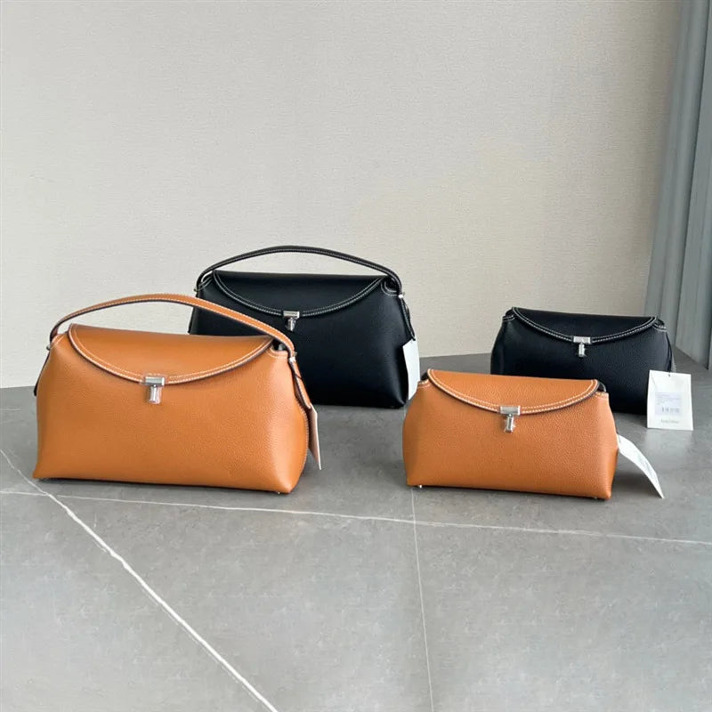 Fashion Minority Designer Exquisite Handbags Latch Flap Lychee Pattern Cowhide Purses Commuter Luxury Crossbody Shoulder Bags