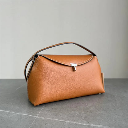 Fashion Minority Designer Exquisite Handbags Latch Flap Lychee Pattern Cowhide Purses Commuter Luxury Crossbody Shoulder Bags