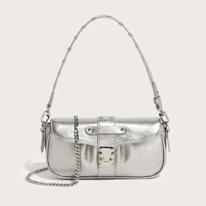 Fashion Motorcycle Underarm Shoulder Bag Delicate Niche All-match Hobos Female Solid Casual Purses Clutch Trend Handbags Bolsas