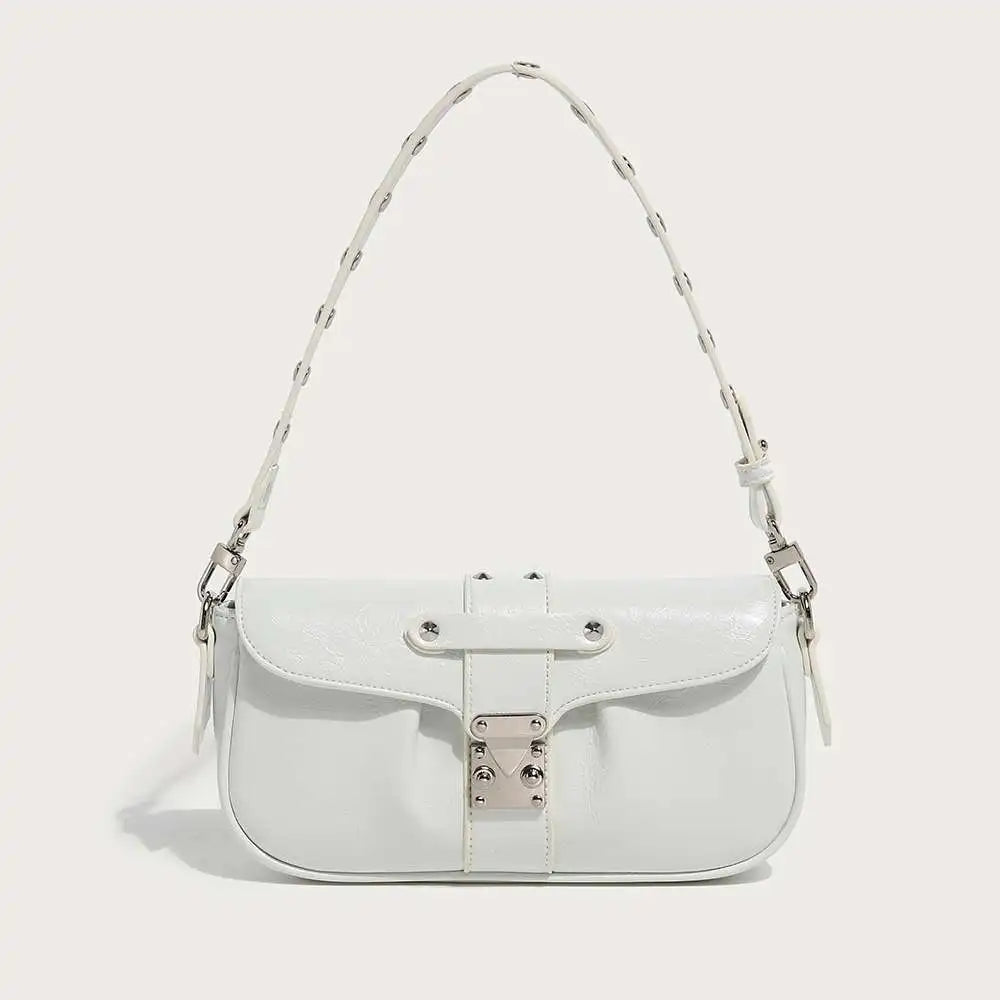 Fashion Motorcycle Underarm Shoulder Bag Delicate Niche All-match Hobos Female Solid Casual Purses Clutch Trend Handbags Bolsas