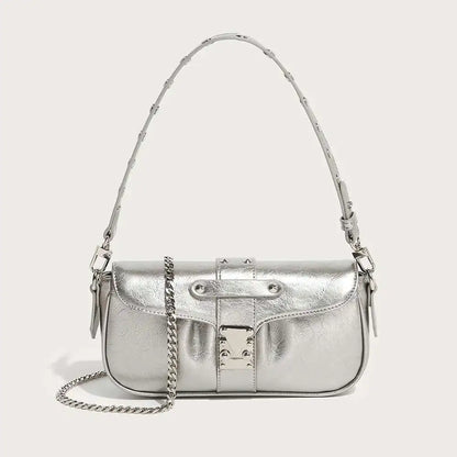 Fashion Motorcycle Underarm Shoulder Bag Delicate Niche All-match Hobos Female Solid Casual Purses Clutch Trend Handbags Bolsas