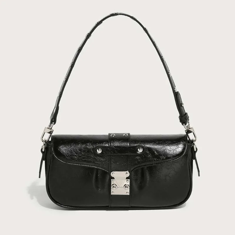 Fashion Motorcycle Underarm Shoulder Bag Delicate Niche All-match Hobos Female Solid Casual Purses Clutch Trend Handbags Bolsas