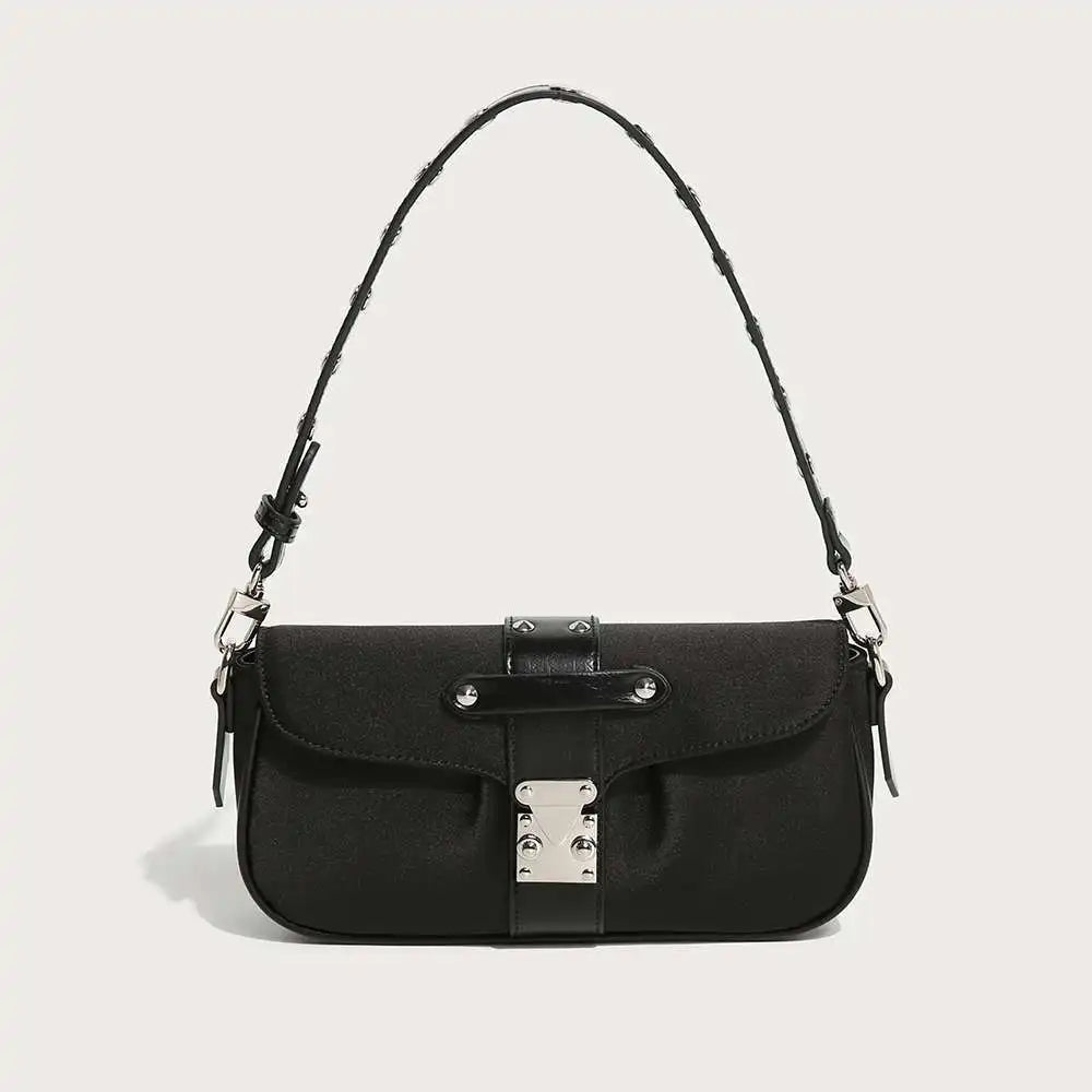 Fashion Motorcycle Underarm Shoulder Bag Delicate Niche All-match Hobos Female Solid Casual Purses Clutch Trend Handbags Bolsas
