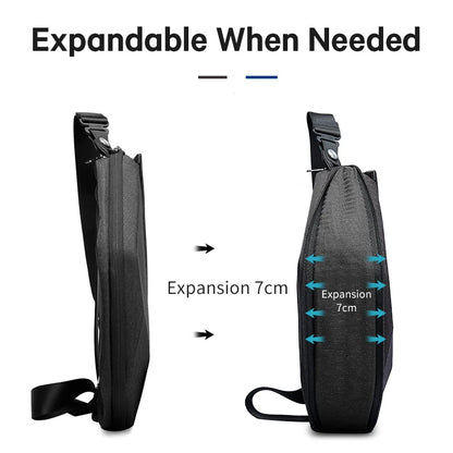 Fashion Multifunction Crossbody Bag Shoulder Bag Man Waterproof Travel Sling Messenger Pack Chest Bag for Male