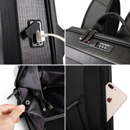 Fashion Multifunction Hard Shell Series Backpack Men Anti Theft Waterproof Laptop Backpack Business Travel Backpack Password