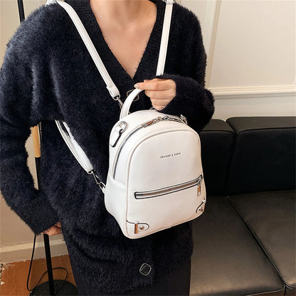 Fashion Multifunction Ladies Small Backpack Luxury Brand Women Back Pack Designer Soft Pu Leather Mini Backpack Travel Bags 2021