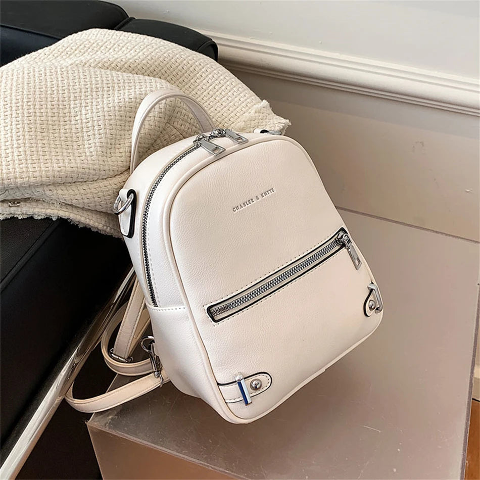 Fashion Multifunction Ladies Small Backpack Luxury Brand Women Back Pack Designer Soft Pu Leather Mini Backpack Travel Bags 2021
