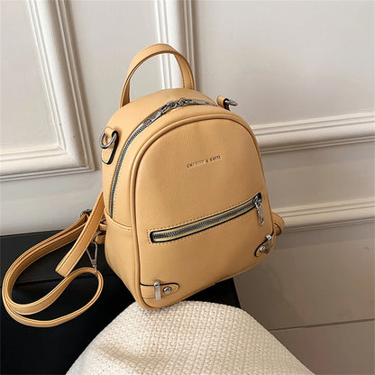 Fashion Multifunction Ladies Small Backpack Luxury Brand Women Back Pack Designer Soft Pu Leather Mini Backpack Travel Bags 2021
