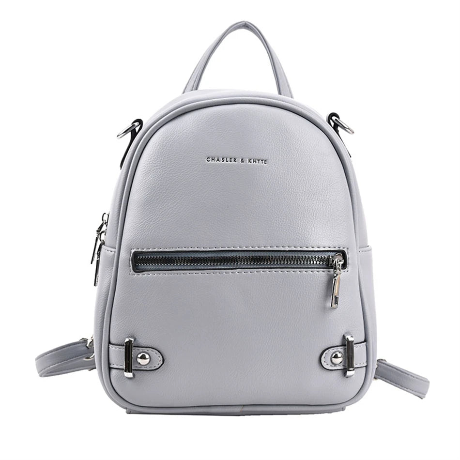 Fashion Multifunction Ladies Small Backpack Luxury Brand Women Back Pack Designer Soft Pu Leather Mini Backpack Travel Bags 2021