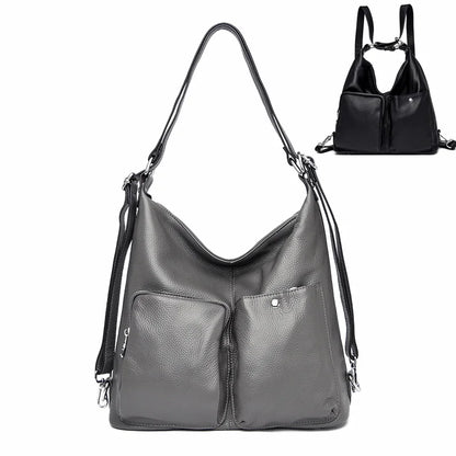 Fashion Multifunctional Backpacks High Quality Genuine Leather Ladies Shoulder Bags Designer Large Capacity Female Messenger Bag