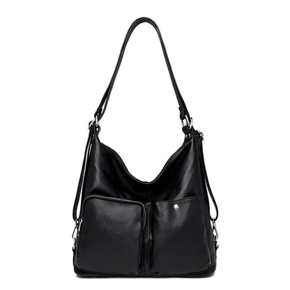 Fashion Multifunctional Backpacks High Quality Genuine Leather Ladies Shoulder Bags Designer Large Capacity Female Messenger Bag