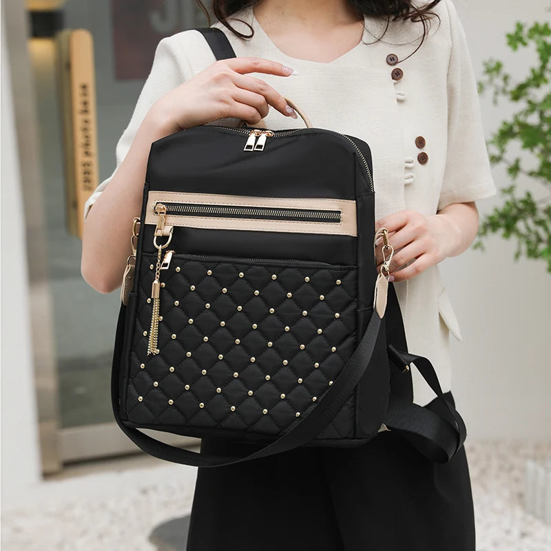Fashion Multifunctional Backpacks Women High Quality Nylon Backpack Female Waterproof Travel Back Bag Large Capacity School Bags