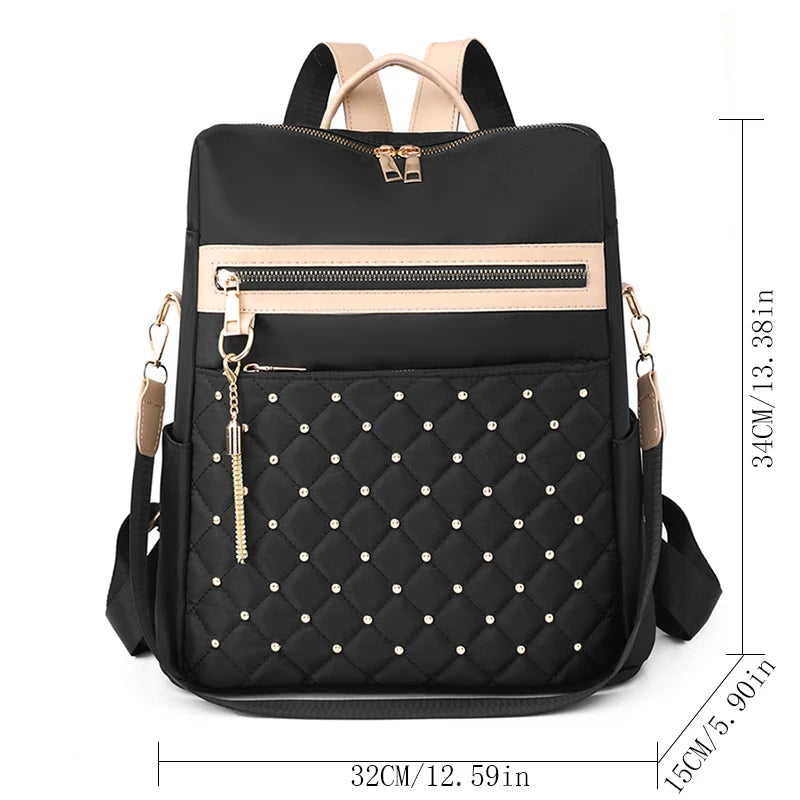 Fashion Multifunctional Backpacks Women High Quality Nylon Backpack Female Waterproof Travel Back Bag Large Capacity School Bags