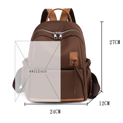Fashion Multifunctional Women Backpack High Quality Oxford Cloth Backpack Casual Solid School Bags for Teenager Girls Travel Bag