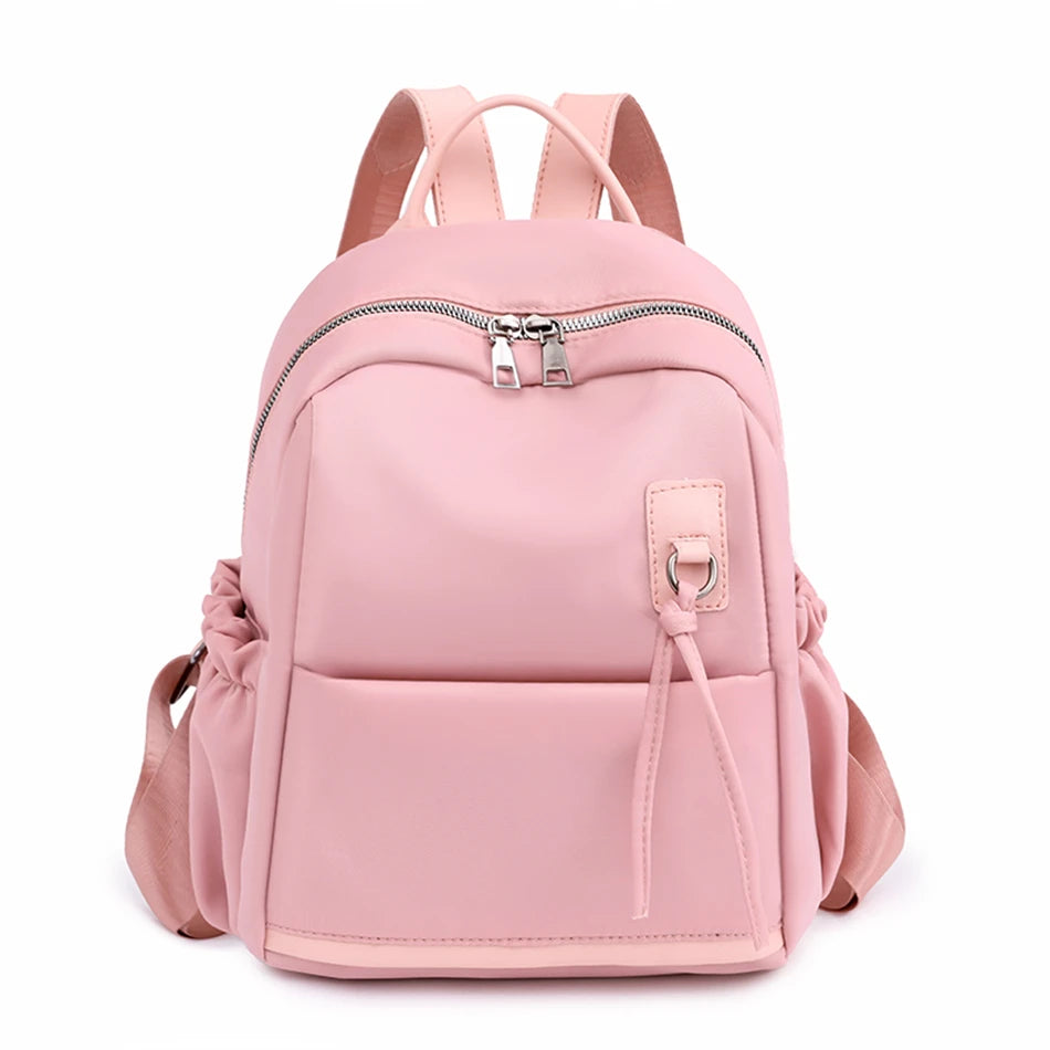 Fashion Multifunctional Women Backpack High Quality Oxford Cloth Backpack Casual Solid School Bags for Teenager Girls Travel Bag