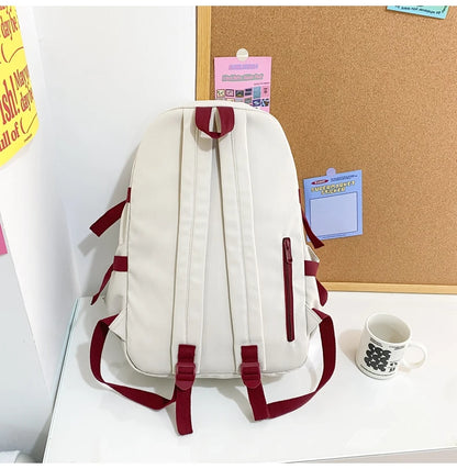 Fashion Multipocket Nylon Women Backpack Female Big Waterproof Back Bag Portable School Backpack For Girl Student Schoolbag Cute