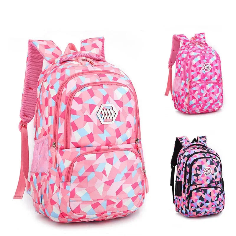 Fashion New Big Capacity Children Bags For Teenagers Boys Girls 3-6 Grade School Backpack Satchel Kids Book Bag Mochila