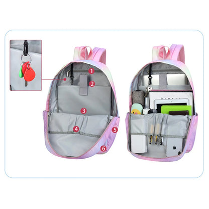 Fashion New Girls Backpacks Waterproof Contrast Color Small Fresh Students School Bags Middle School Leisure Mochilas Para Mujer