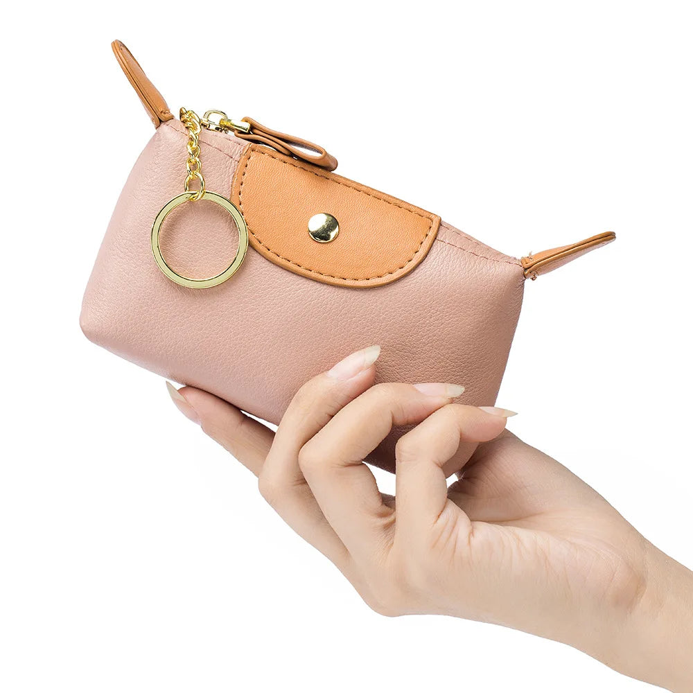Fashion New Mini Hobo Shape Bag Coin Purses for Women Soft Leather Coins Storage Bag Cute Purse Wallets Lady Kawaii Zipper Bolso
