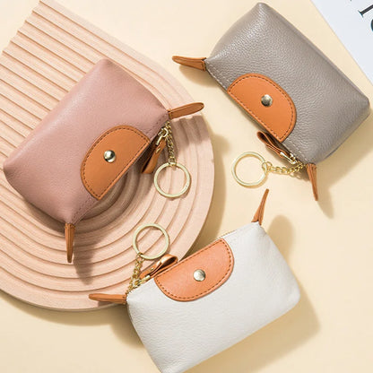 Fashion New Mini Hobo Shape Bag Coin Purses for Women Soft Leather Coins Storage Bag Cute Purse Wallets Lady Kawaii Zipper Bolso