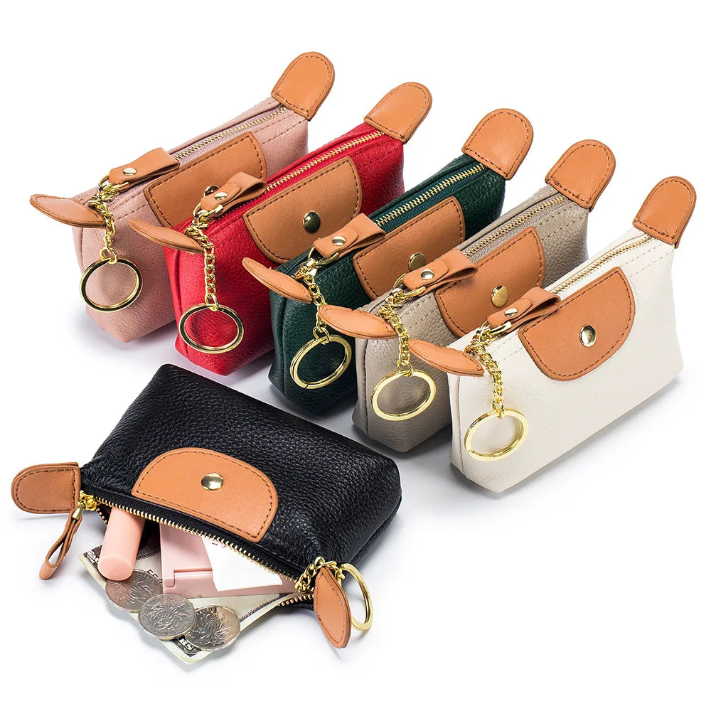Fashion New Mini Hobo Shape Bag Coin Purses for Women Soft Leather Coins Storage Bag Cute Purse Wallets Lady Kawaii Zipper Bolso