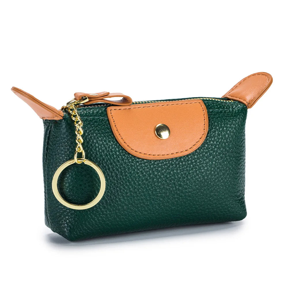 Fashion New Mini Hobo Shape Bag Coin Purses for Women Soft Leather Coins Storage Bag Cute Purse Wallets Lady Kawaii Zipper Bolso