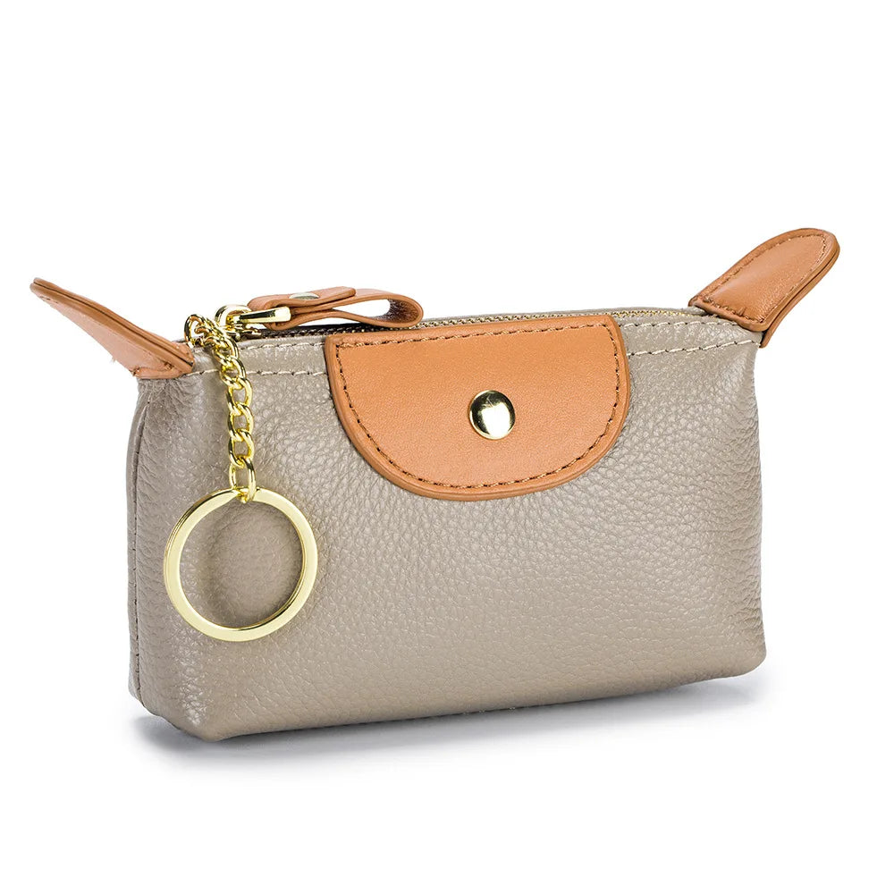 Fashion New Mini Hobo Shape Bag Coin Purses for Women Soft Leather Coins Storage Bag Cute Purse Wallets Lady Kawaii Zipper Bolso