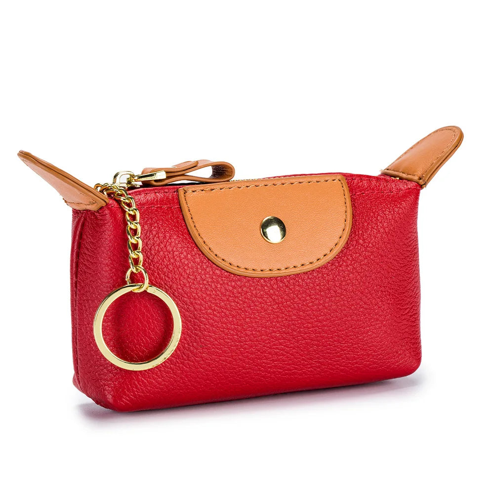 Fashion New Mini Hobo Shape Bag Coin Purses for Women Soft Leather Coins Storage Bag Cute Purse Wallets Lady Kawaii Zipper Bolso